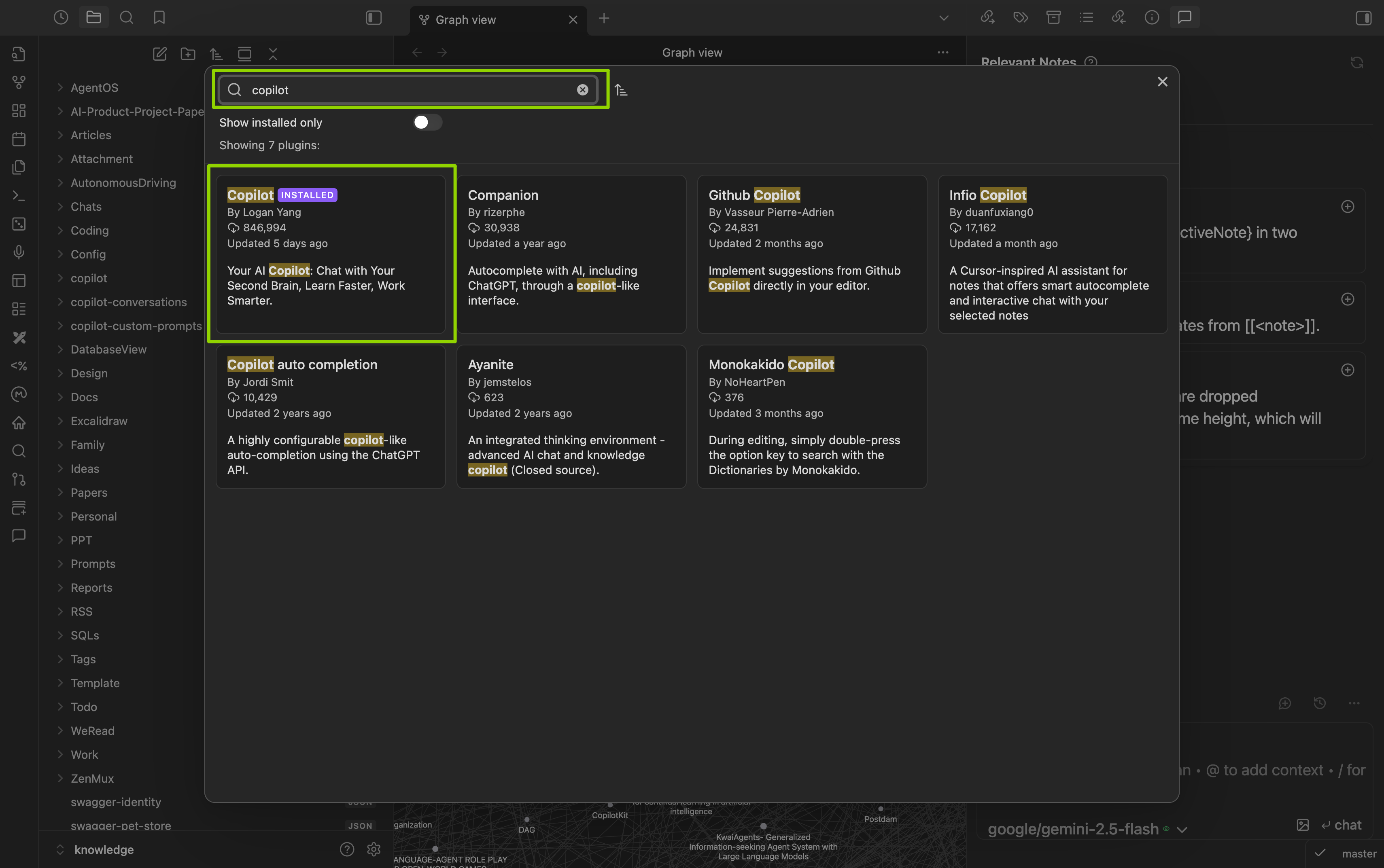Search community plugins