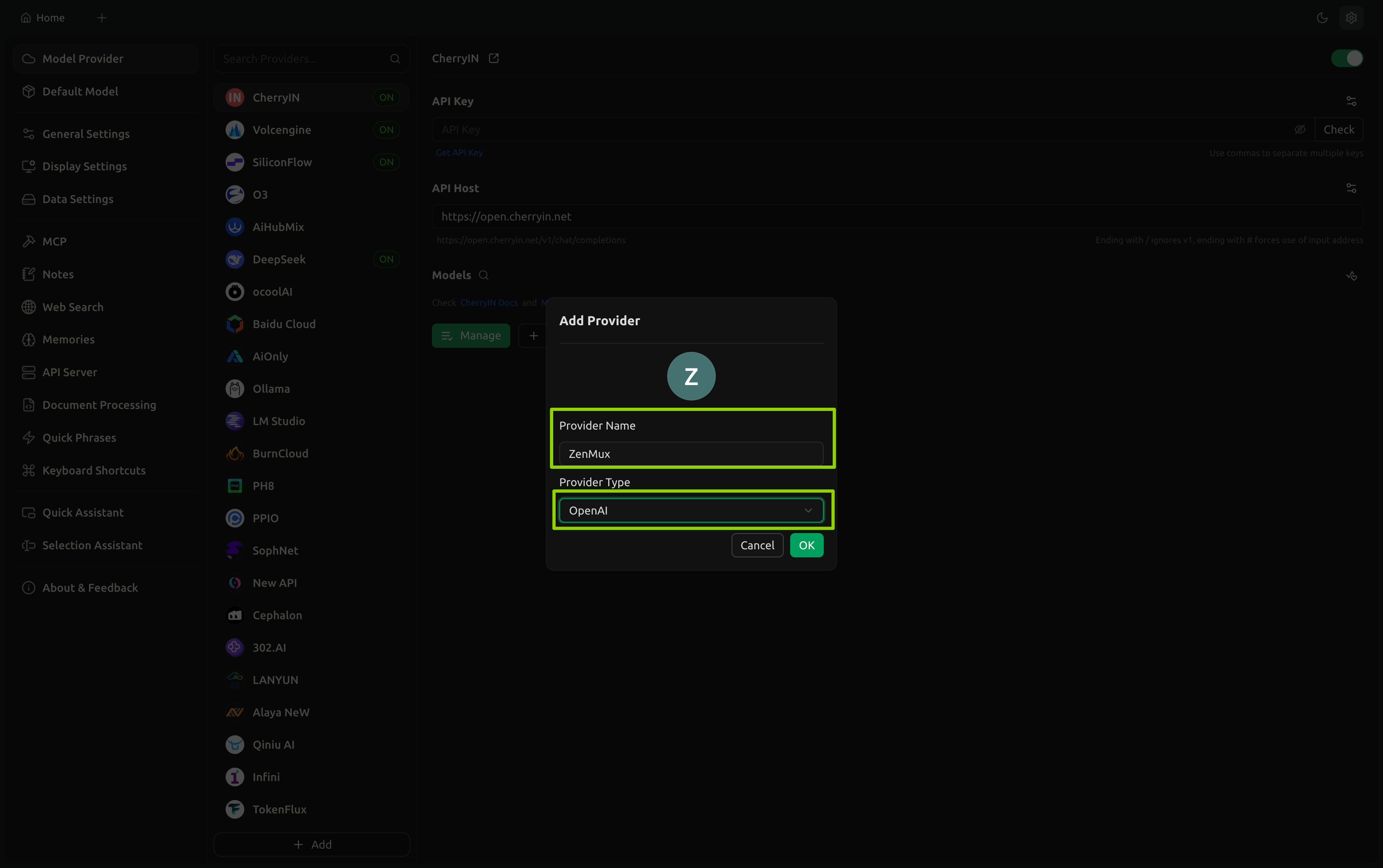 Fill in Provider Details